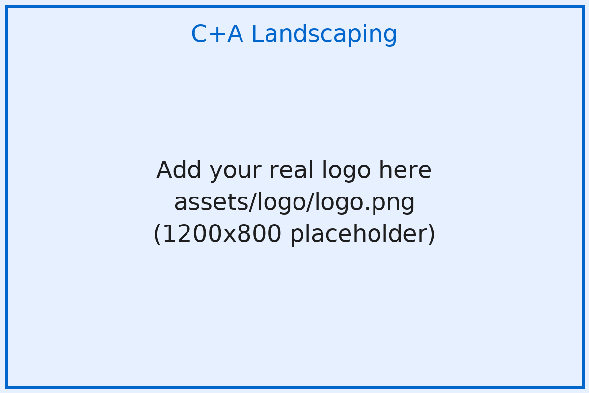 C+A Landscaping logo